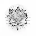 Maple Leaf tattoo design idea
