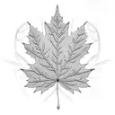 Maple Leaf tattoo design idea