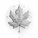 Maple Leaf tattoo design idea