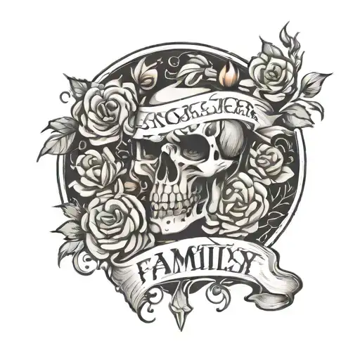 Family First tattoo design idea