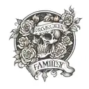 Family First tattoo design idea
