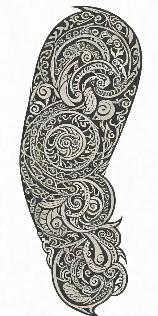 Maori inspired design tattoo design idea
