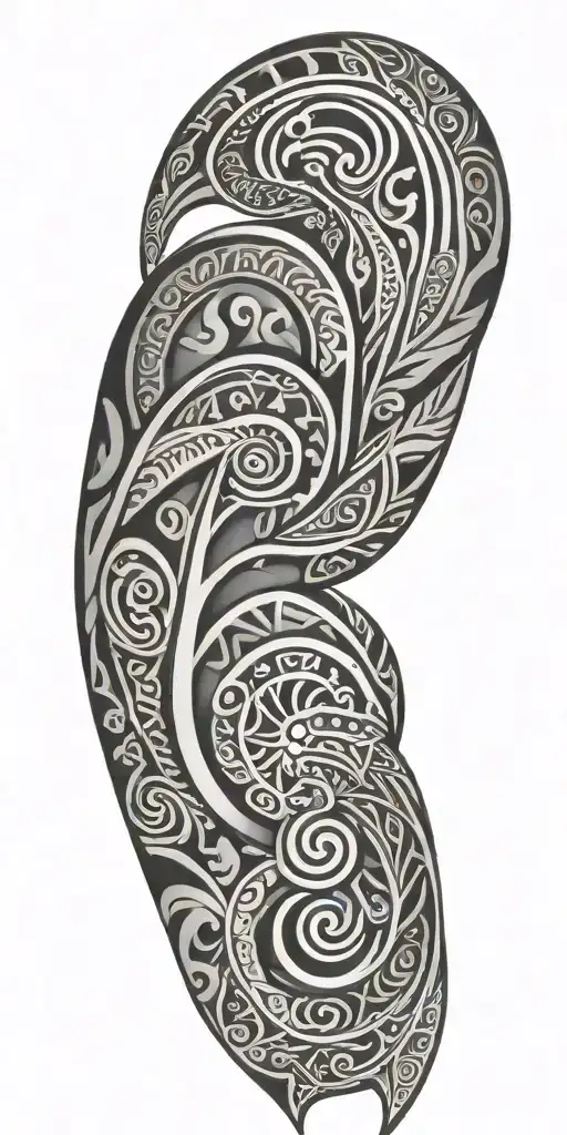 Maori inspired design tattoo design idea