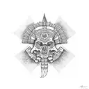 Huitzilopochtli tattoo design idea