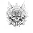 Huitzilopochtli tattoo design idea