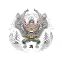 cocaine tattoo design idea