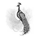 Peacock tattoo design idea