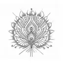 Peacock tattoo design idea