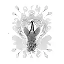 Peacock tattoo design idea