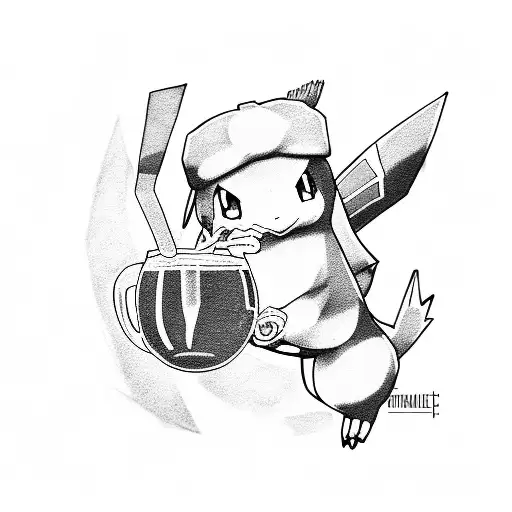 pokemon bartender  tattoo design idea