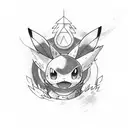 pokemon bartender  tattoo design idea