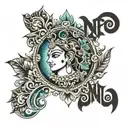 rama krishna name tattoo design idea