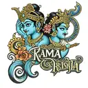 rama krishna name tattoo design idea