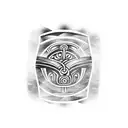 Polynesian forearm tattoo design idea