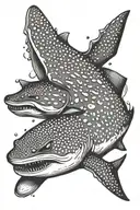 whale shark tattoo design idea