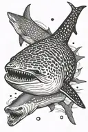whale shark tattoo design idea