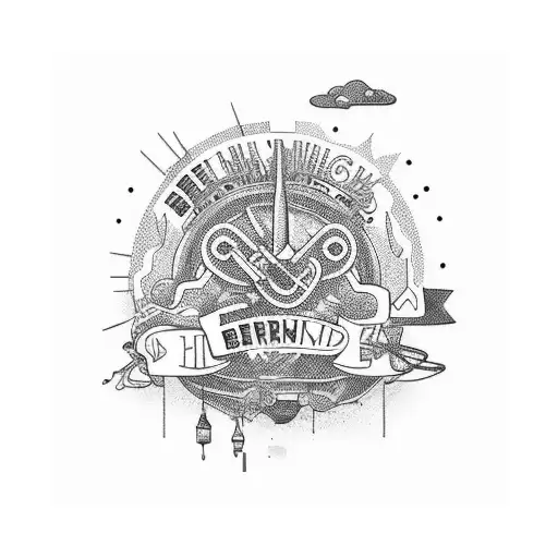 Berlin drugs and friendship tattoo design idea