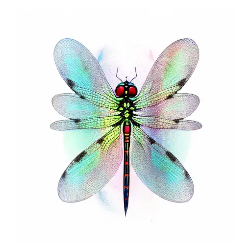Dragonfly tattoo design idea