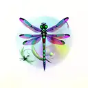 Dragonfly tattoo design idea