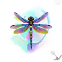 Dragonfly tattoo design idea