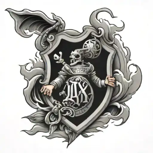 Ajax Amsterdam merged into one unique tattoo design idea