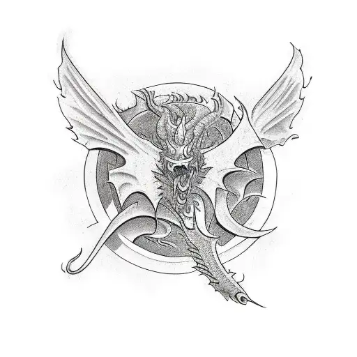 dragon 1999 tattoo design idea