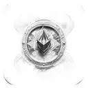 three floating magic cards tattoo design idea