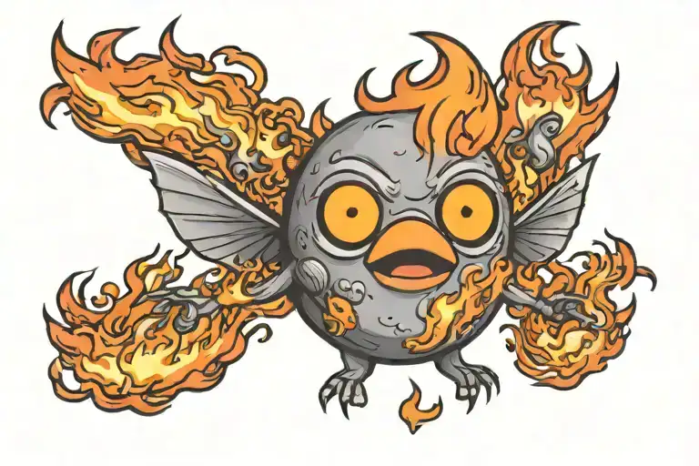 Calcifer tattoo design idea