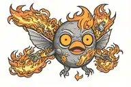 Calcifer tattoo design idea