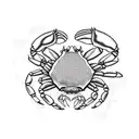 cancer astrology with crab   tattoo design idea