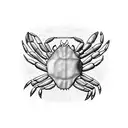 cancer astrology with crab   tattoo design idea