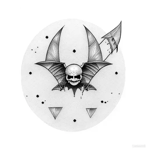 billy bat tattoo design idea