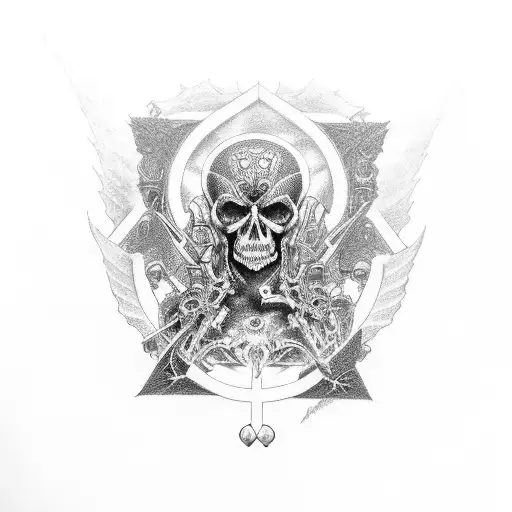 Thanatos from Persona 3 tattoo design idea