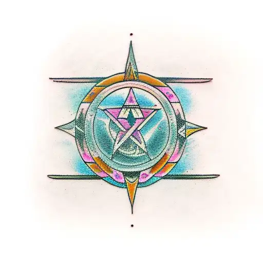 virgo sign tattoo design idea