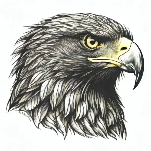 golden eagle tattoo design idea