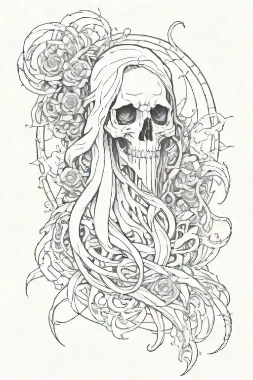 ghost  tattoo design idea