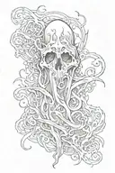 ghost  tattoo design idea