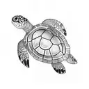 Turtle tattoo design idea