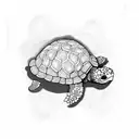 Turtle tattoo design idea