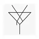 dainty triangle with delicate wildflowers incorporated tattoo design idea