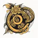 enso circle tattoo design idea