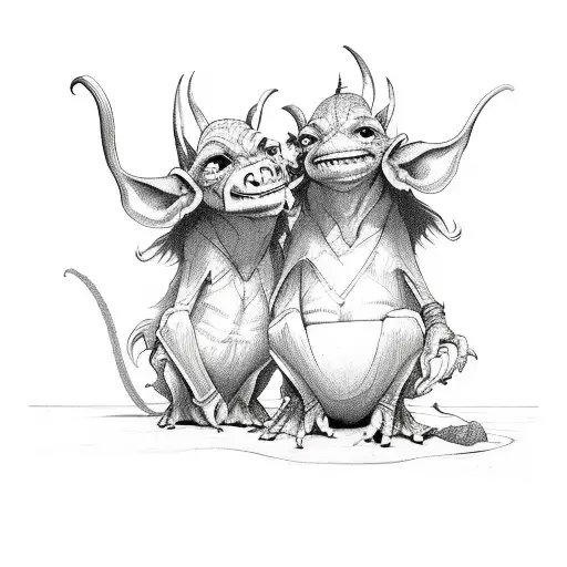 goblin ships tattoo design idea