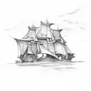 goblin ships tattoo design idea