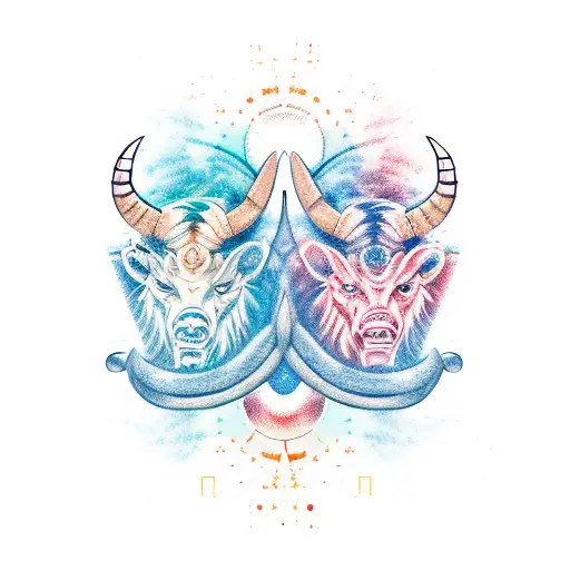 two Gemini, Scorpio, and Taurus  tattoo design idea