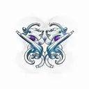 two Gemini, Scorpio, and Taurus  tattoo design idea