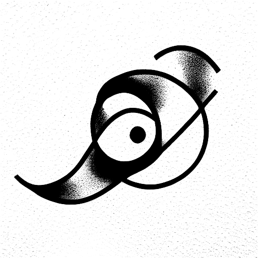 black hole tattoo design idea