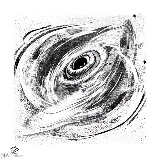 black hole tattoo design idea