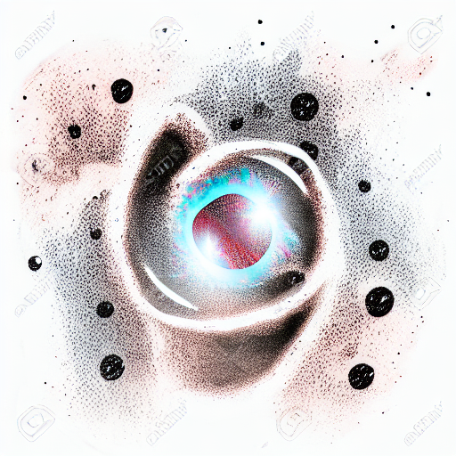 black hole tattoo design idea