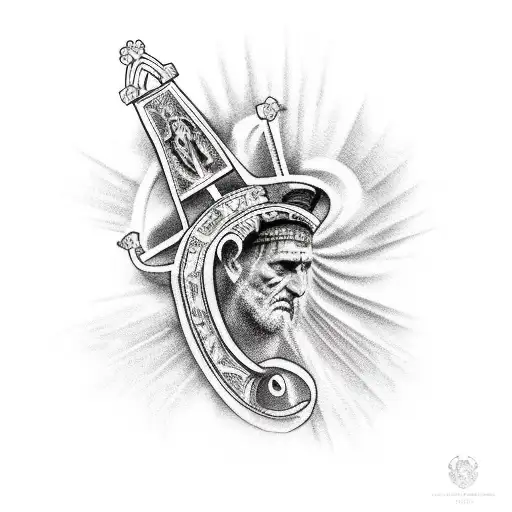 roman catholic, romans tattoo design idea