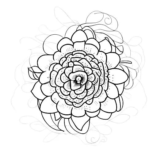 Anatomy of a flower tattoo design idea